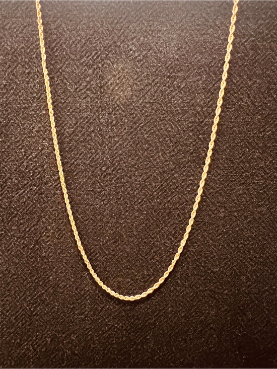 Jewelry - 14K Twisted Gold Rope Chain Necklace